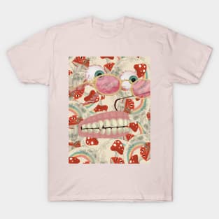 Ethereal fungus - Red Mushroom doodle T-Shirt